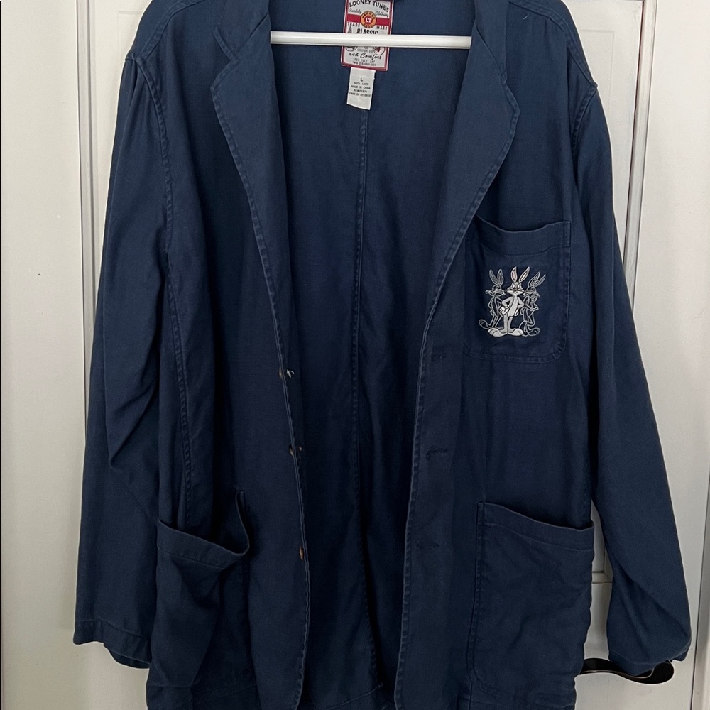 Vintage Warner Bros. Loony Tunes Linen blazer - Picture 5 of 5